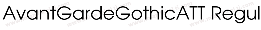 AvantGardeGothicATT Regular字体转换
